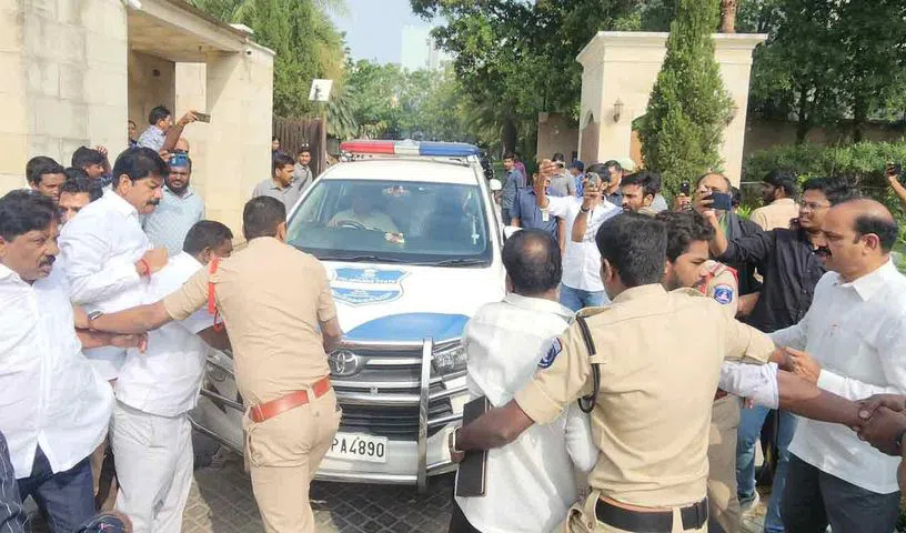Political heat in Telangana over BRS MLA Kaushik Reddy arrest